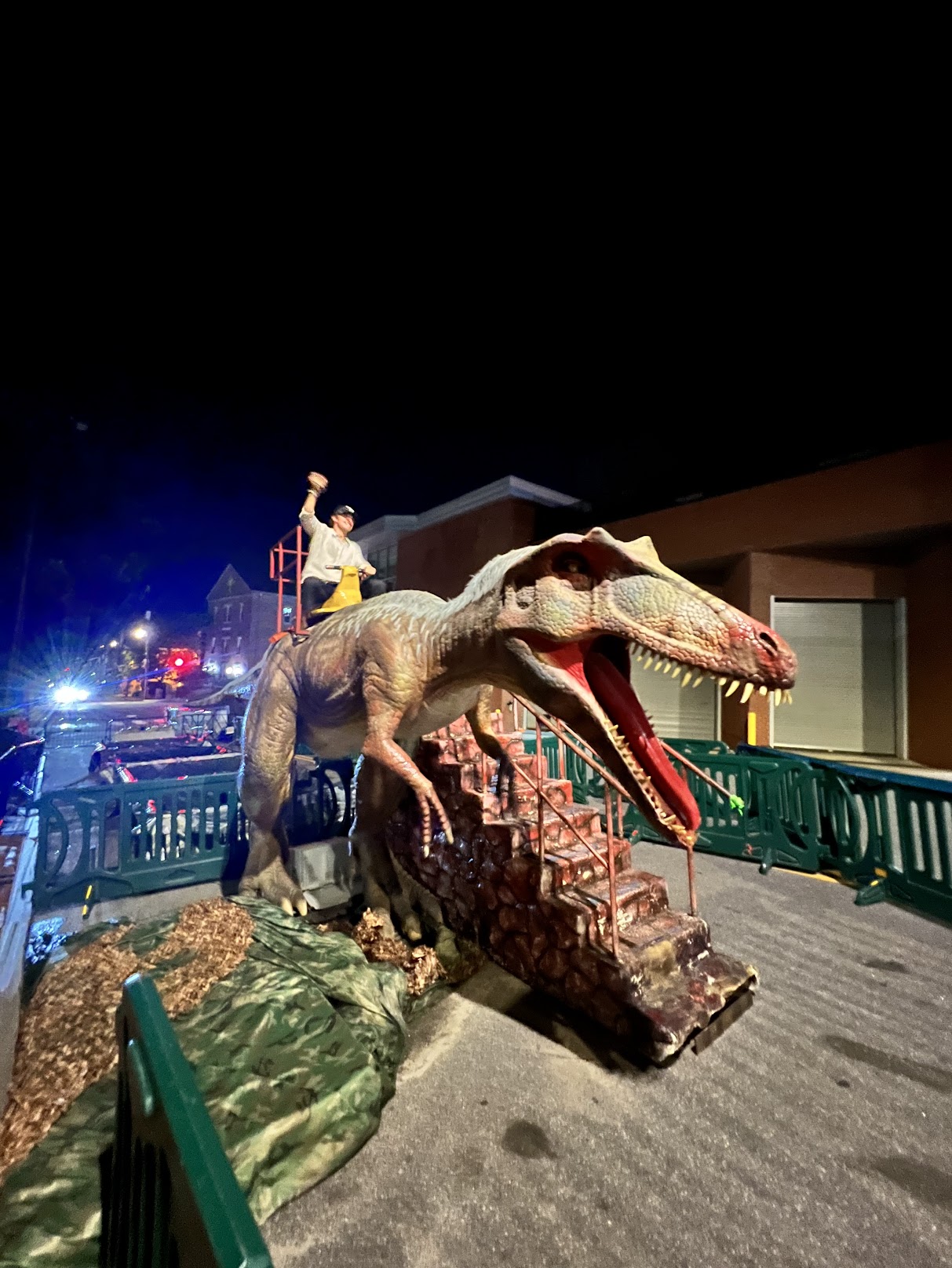 Hayden Riding Dinosaur